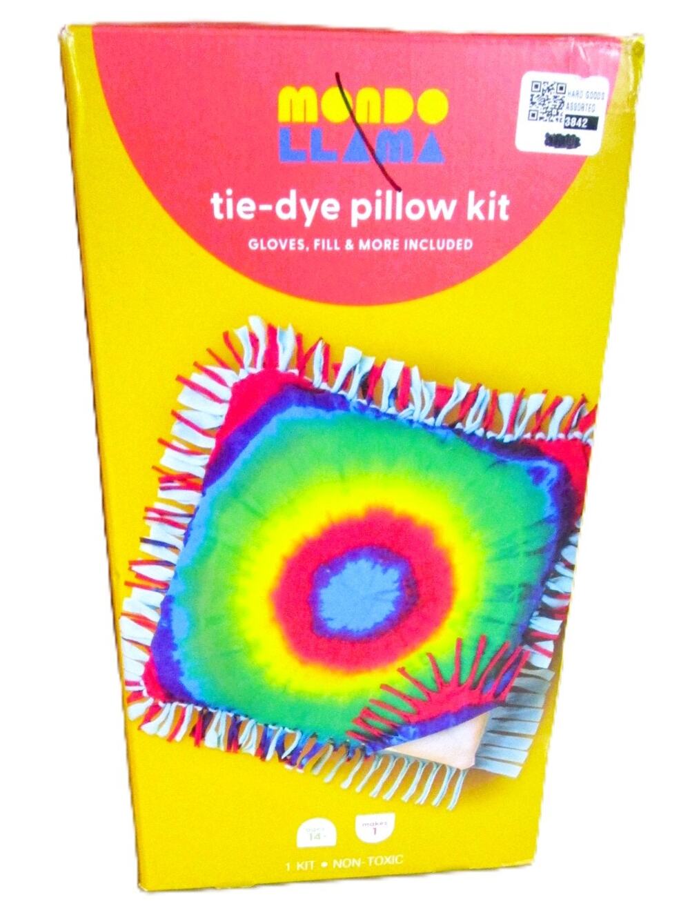 Mondo Llama Tie Dye Pillow Kit DIY Craft All Materials Included Ages 14+